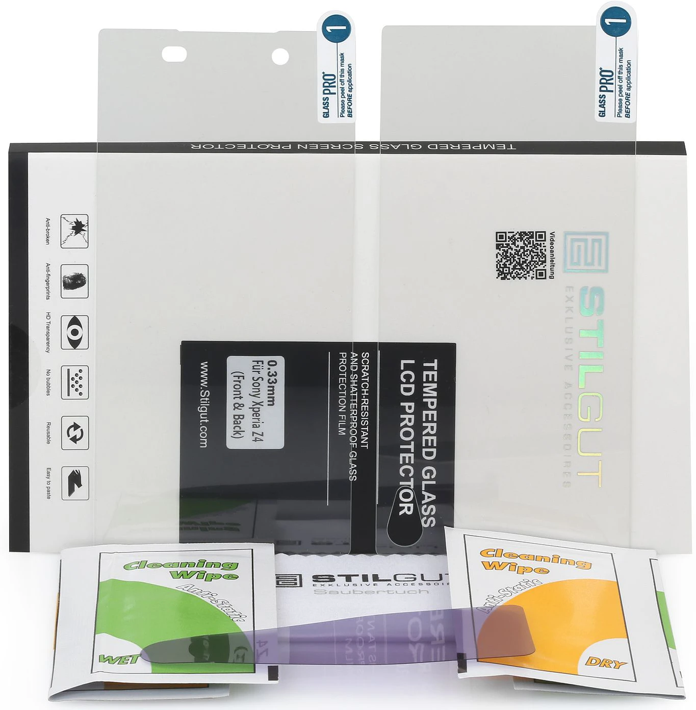 StilGut - Panzerglasfolie Für Xperia Z3+ - Vorder- Und Rückseite 7 StilGut - Panzerglasfolie Für Xperia Z3+ - Vorder- Und Rückseite – Bild 7