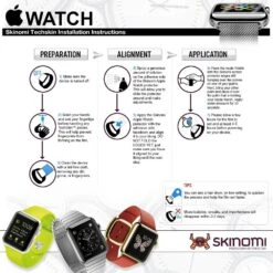 Skinomi - Displayschutzfolie Für Apple Watch 42 Mm TechSkin Für Vorder- Und Rückseite -Outlet STILGUT Store 4 apple watch 42mm b00ng09it0