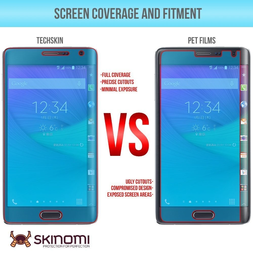 Skinomi - Displayschutzfolie Für Galaxy Note Edge TechSkin 6 Skinomi - Displayschutzfolie Für Galaxy Note Edge TechSkin – Bild 6