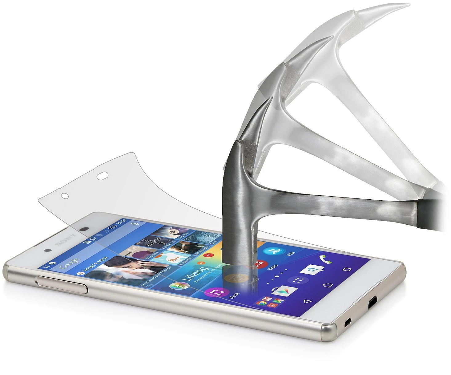 StilGut - Panzerglasfolie Für Xperia Z3+ (2er-Pack) 1 StilGut - Panzerglasfolie Für Xperia Z3+ (2er-Pack)