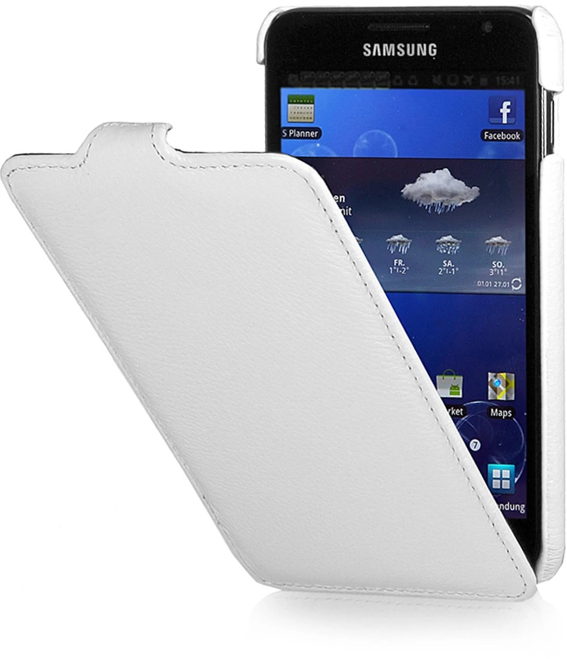 StilGut - UltraSlim Case Für Galaxy Note N7000 Aus Leder 1 StilGut - UltraSlim Case Für Galaxy Note N7000 Aus Leder