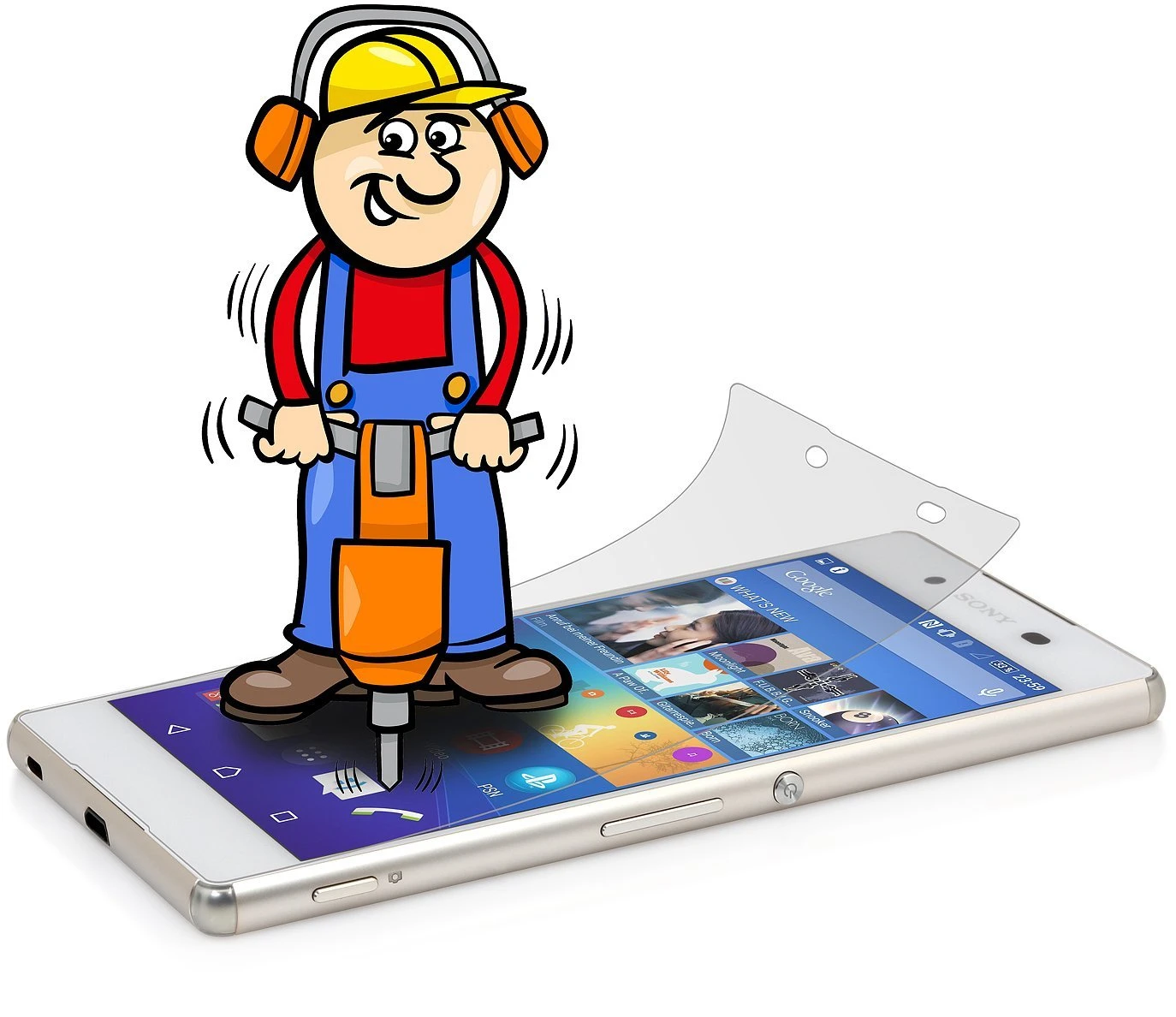 StilGut - Panzerglasfolie Für Xperia Z3+ (2er-Pack) 2 StilGut - Panzerglasfolie Für Xperia Z3+ (2er-Pack) – Bild 2