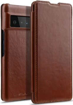 StilGut - Google Pixel 6 Pro Case Book Type -Outlet STILGUT Store Google Pixel 6 Pro Book Case Leather Brown shop 1