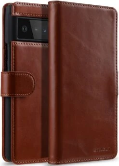 StilGut - Google Pixel 6 Pro Flip Cover Talis Mit Kartenfach -Outlet STILGUT Store Google Pixel 6 Pro Wallet Case Leather Brown 1