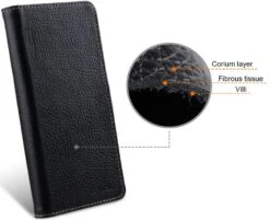 StilGut - Google Pixel 6 Flip Cover Talis Mit Kartenfach -Outlet STILGUT Store Google Pixel 6 Wallet Case Leather Black Shop 3