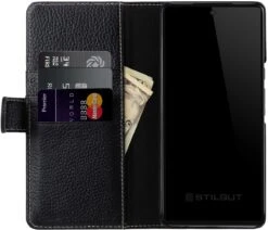 StilGut - Google Pixel 6 Flip Cover Talis Mit Kartenfach -Outlet STILGUT Store Google Pixel 6 Wallet Case Leather Black Shop 4