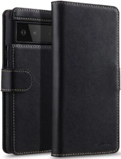 StilGut - Google Pixel 6 Flip Cover Talis Mit Kartenfach -Outlet STILGUT Store Google Pixel 6 Wallet Case Leather Black nappa shop 1