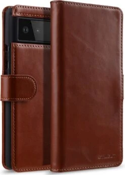 StilGut - Google Pixel 6 Flip Cover Talis Mit Kartenfach -Outlet STILGUT Store Google Pixel 6 Wallet Case Leather Brown shop 1