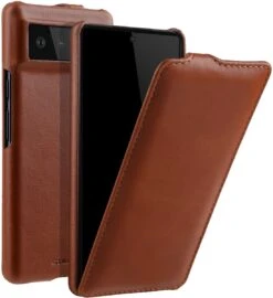 StilGut - Google Pixel 6 Hülle UltraSlim -Outlet STILGUT Store Google Pixel 6 flip case leather cognac shop 1