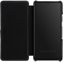 StilGut - Google Pixel 6a Tasche Book Type Mit Clip -Outlet STILGUT Store Google Pixel 6a Book Case Clip Black Shop 4