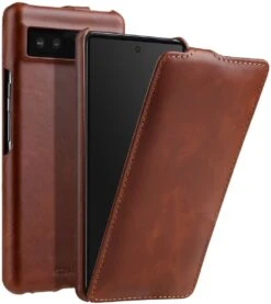 StilGut - Google Pixel 6a Hülle UltraSlim -Outlet STILGUT Store Google Pixel 6a Flip Case Cognac Shop 1