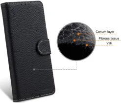 StilGut - Google Pixel 6a Cover Talis Mit Kartenfach -Outlet STILGUT Store Google Pixel 6a Wallet Case Black Shop 3