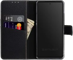 StilGut - Google Pixel 6a Cover Talis Mit Kartenfach -Outlet STILGUT Store Google Pixel 6a Wallet Case Black Shop 4