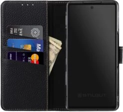 StilGut - Google Pixel 7 Pro Flip Cover Talis Mit Kartenfach -Outlet STILGUT Store Google Pixel 7 Pro Wallet Case leather black 4