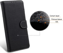 StilGut - Google Pixel 7 Flip Cover Talis Mit Kartenfach -Outlet STILGUT Store Google Pixel 7 Wallet Case leather black shop 3