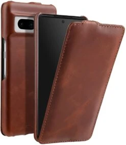 StilGut - Google Pixel 7 Hülle UltraSlim -Outlet STILGUT Store Google Pixel 7 flip case leather brown 1