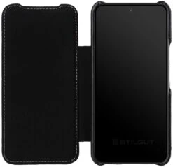 StilGut - Google Pixel 8 Case Book Type -Outlet STILGUT Store Google Pixel 8 Book Case Leather Black Shop 4