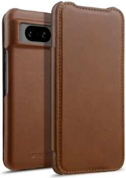 StilGut - Google Pixel 8 Case Book Type -Outlet STILGUT Store Google Pixel 8 Book Case Leather Brown Shop 1