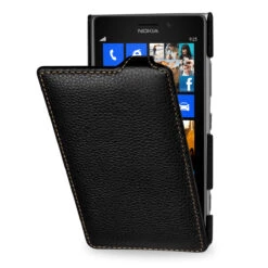 StilGut - UltraSlim Case Für Nokia Lumia 925 Aus Leder -Outlet STILGUT Store Nokia 925Troyesblack 1