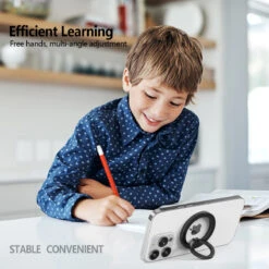 StilGut - Magnetischer Handy Ringhalter Für IPhone -Outlet STILGUT Store SGZHP01 Fingerhalter Ring Schwarz 6