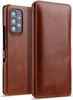 StilGut - Samsung Galaxy A53 5G Tasche Book Type Mit Clip -Outlet STILGUT Store Samsung Galaxy A53 5G Case clip Cognac Shop 1