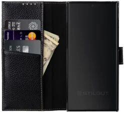StilGut - Samsung Galaxy S22 Ultra Flip Cover Talis Mit Kartenfach 13 StilGut - Samsung Galaxy S22 Ultra Flip Cover Talis Mit Kartenfach -Outlet STILGUT Store Samsung Galaxy S22 Ultra Wallet Case Black Shop 4