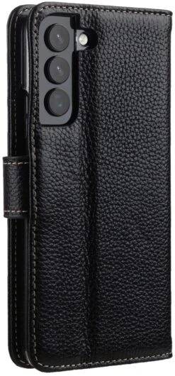 StilGut - Samsung Galaxy S22 Flip Cover Talis Mit Kartenfach -Outlet STILGUT Store Samsung Galaxy S22 plus Wallet Case Black Shop 6