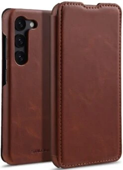 StilGut - Samsung Galaxy S23 Case Book Type -Outlet STILGUT Store Samsung Galaxy S23 Book Case Clip Cognac shop 1WFE25Ghoc3AqM