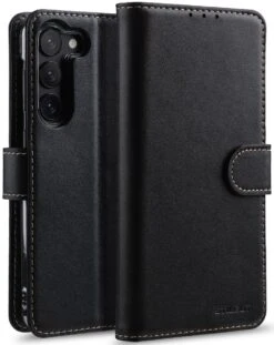 StilGut - Samsung Galaxy S23 Plus Flip Cover Talis Mit Kartenfach -Outlet STILGUT Store Samsung Galaxy S23 Plus Wallet Case talis black Nappa shop 1