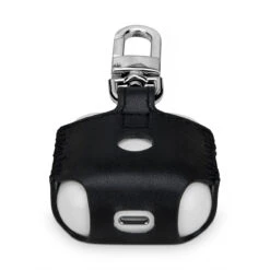 StilGut - AirPods 2 Hülle Aus Leder Mit Karabiner 10 StilGut - AirPods 2 Hülle Aus Leder Mit Karabiner -Outlet STILGUT Store airpods2 wireless case aus leder mit karabiner schwarz nappa 05