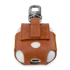 StilGut - AirPods Case Aus Leder Mit Karabiner -Outlet STILGUT Store airpods case aus leder mit karabiner cognac 05