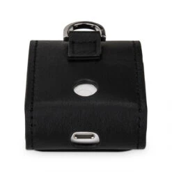 StilGut - AirPods Case Aus Leder Mit Lederband & Karabiner -Outlet STILGUT Store airpods case aus leder mit lederband karabiner schwarz nappa 05