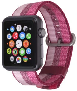 StilGut - Apple Watch 42 Mm Nylon Armband -Outlet STILGUT Store apple watch 42 mm nylon armband cherry 01