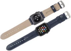 StilGut - Apple Watch Armband Aus Leder -Outlet STILGUT Store apple watch strap blue 02