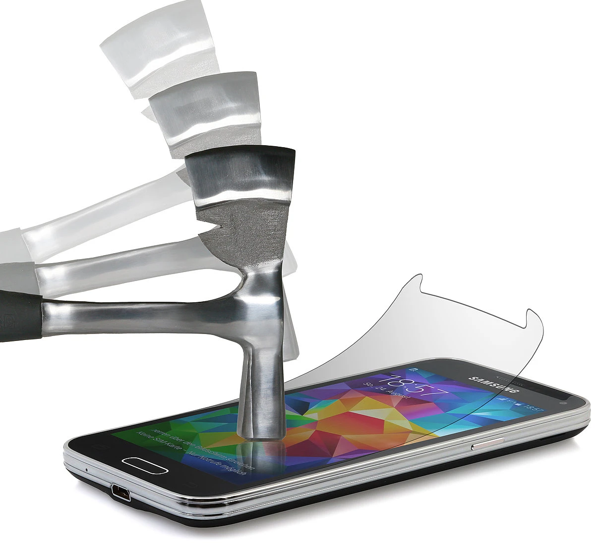 StilGut - Displayschutzfolie Panzerglas Für Galaxy S5 Mini (2er-Pack) 1 StilGut - Displayschutzfolie Panzerglas Für Galaxy S5 Mini (2er-Pack)