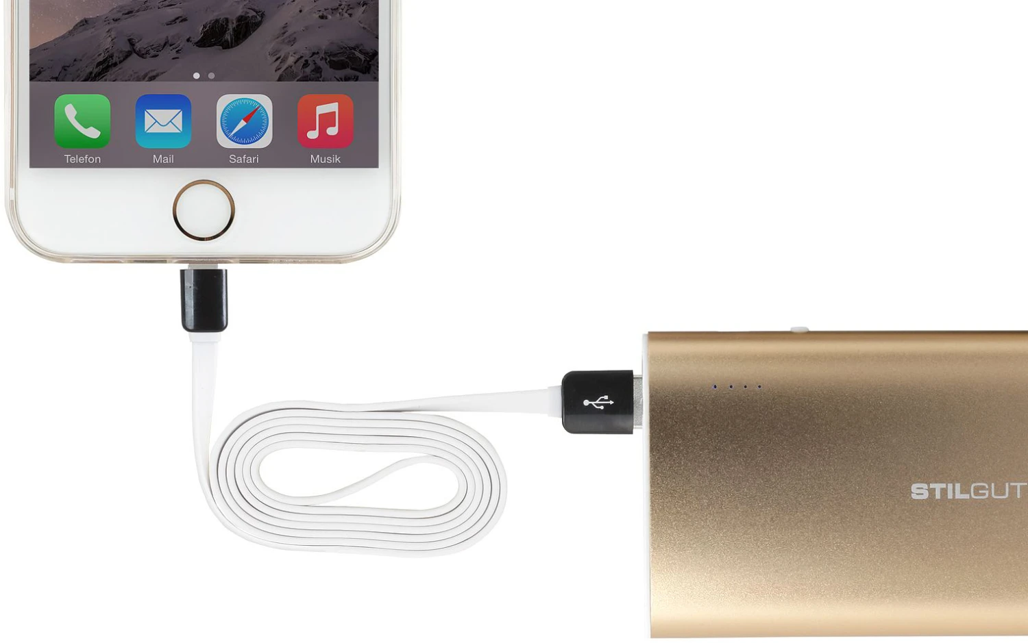 StilGut - Magic Lightning Kabel Für Apple Geräte (1 M), Schwarz /weiß 3 StilGut - Magic Lightning Kabel Für Apple Geräte (1 M), Schwarz /weiß – Bild 3