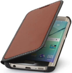 StilGut - Handyhülle Für Galaxy S6 Edge "Book Type" Ohne Clip 32 StilGut - Handyhülle Für Galaxy S6 Edge "Book Type" Ohne Clip -Outlet STILGUT Store b010dotjiq braun schwarz nappa 1 1