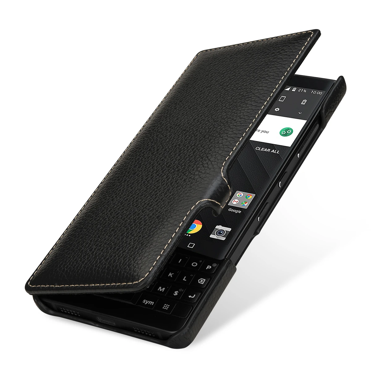 StilGut - BlackBerry KEY2 Tasche Book Type Mit Clip