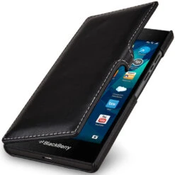 StilGut - Handyhülle Für BlackBerry Leap "Book Type" Mit Clip 17 StilGut - Handyhülle Für BlackBerry Leap "Book Type" Mit Clip -Outlet STILGUT Store blackberry leap case btmc schwn 01
