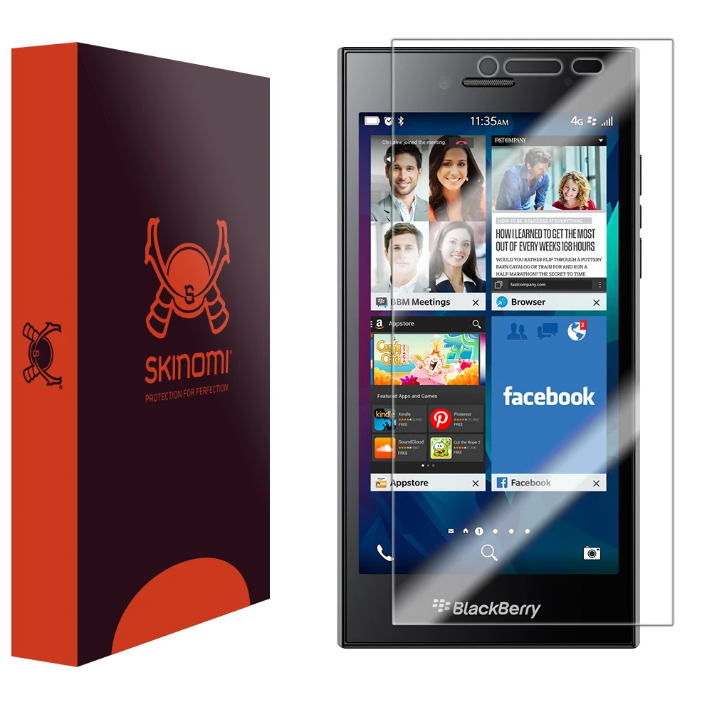 Skinomi – Displayschutzfolie BlackBerry Leap TechSkin 1 Skinomi – Displayschutzfolie BlackBerry Leap TechSkin
