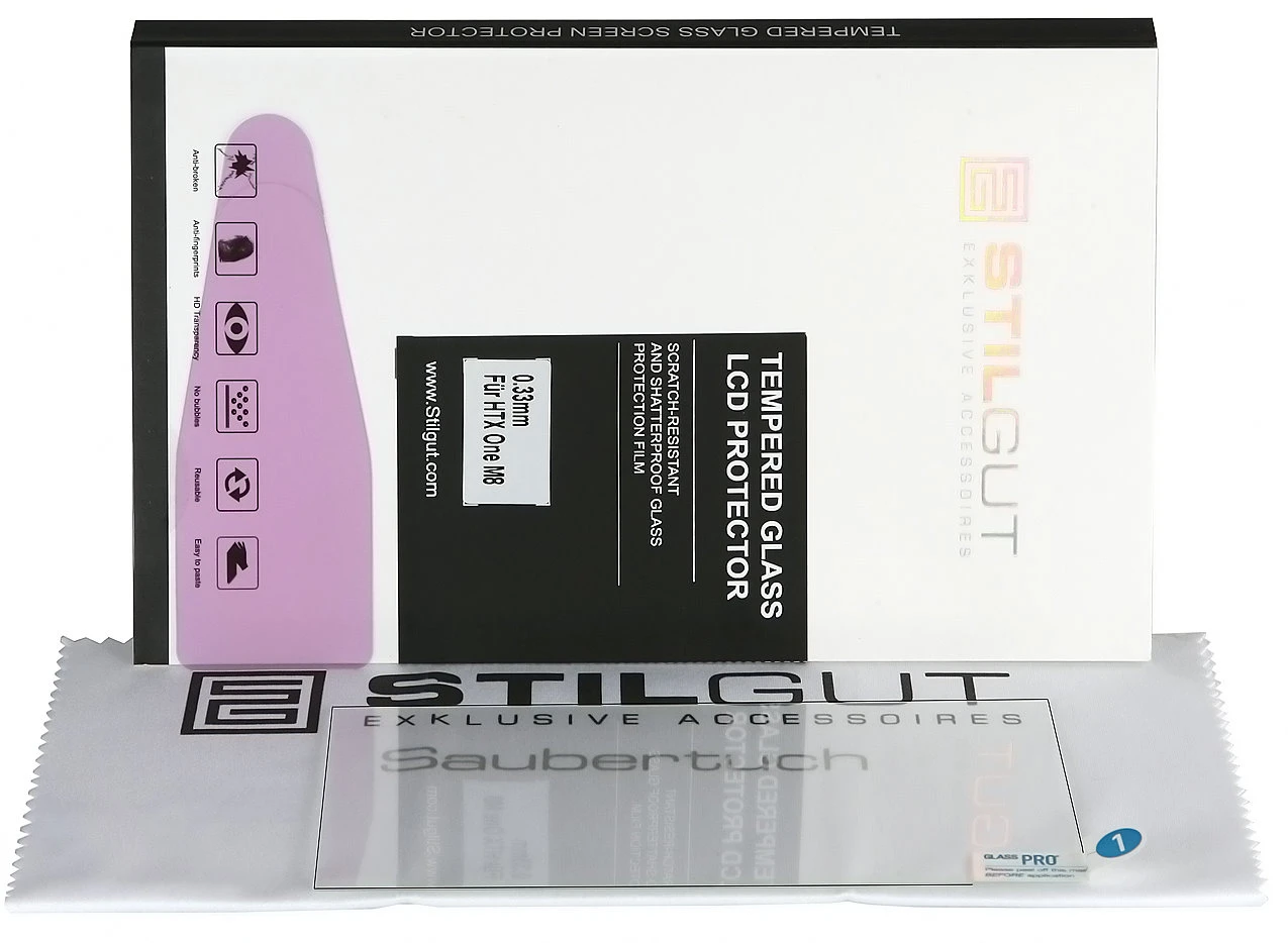 StilGut - Displayschutzfolie "Panzerglas" Für HTC One M8 4 StilGut - Displayschutzfolie "Panzerglas" Für HTC One M8 – Bild 4