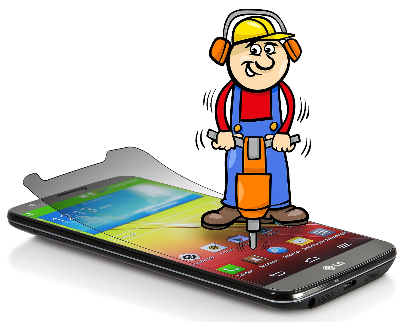 StilGut - Displayschutzfolie "Panzerglas" Für LG G2 3 StilGut - Displayschutzfolie "Panzerglas" Für LG G2 – Bild 3