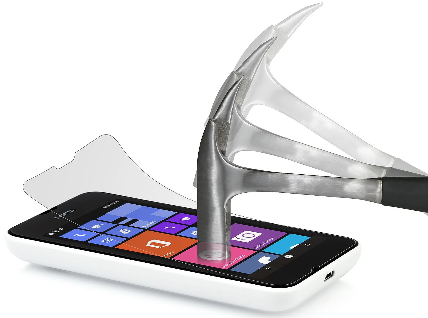 StilGut - Displayschutzfolie Panzerglas Für Nokia Lumia 530 (2er-Pack) 1 StilGut - Displayschutzfolie Panzerglas Für Nokia Lumia 530 (2er-Pack)