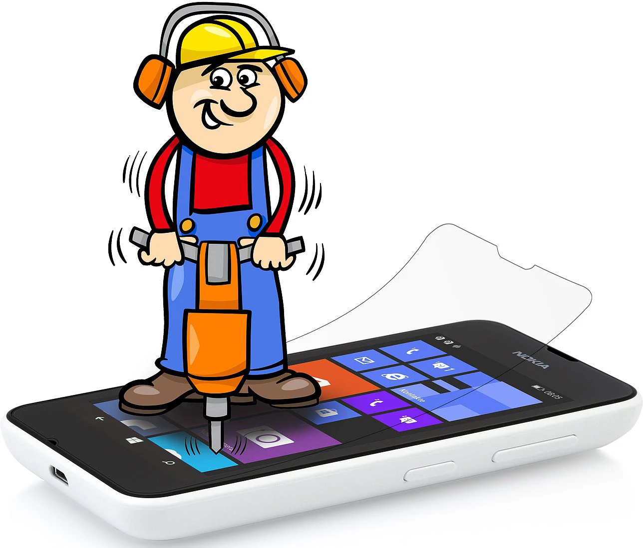 StilGut - Displayschutzfolie Panzerglas Für Nokia Lumia 530 (2er-Pack) 3 StilGut - Displayschutzfolie Panzerglas Für Nokia Lumia 530 (2er-Pack) – Bild 3