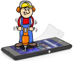 StilGut - Displayschutzfolie Panzerglas Für Sony Xperia E3 (2er-Pack) -Outlet STILGUT Store displayschutzfolie xperia e3 03