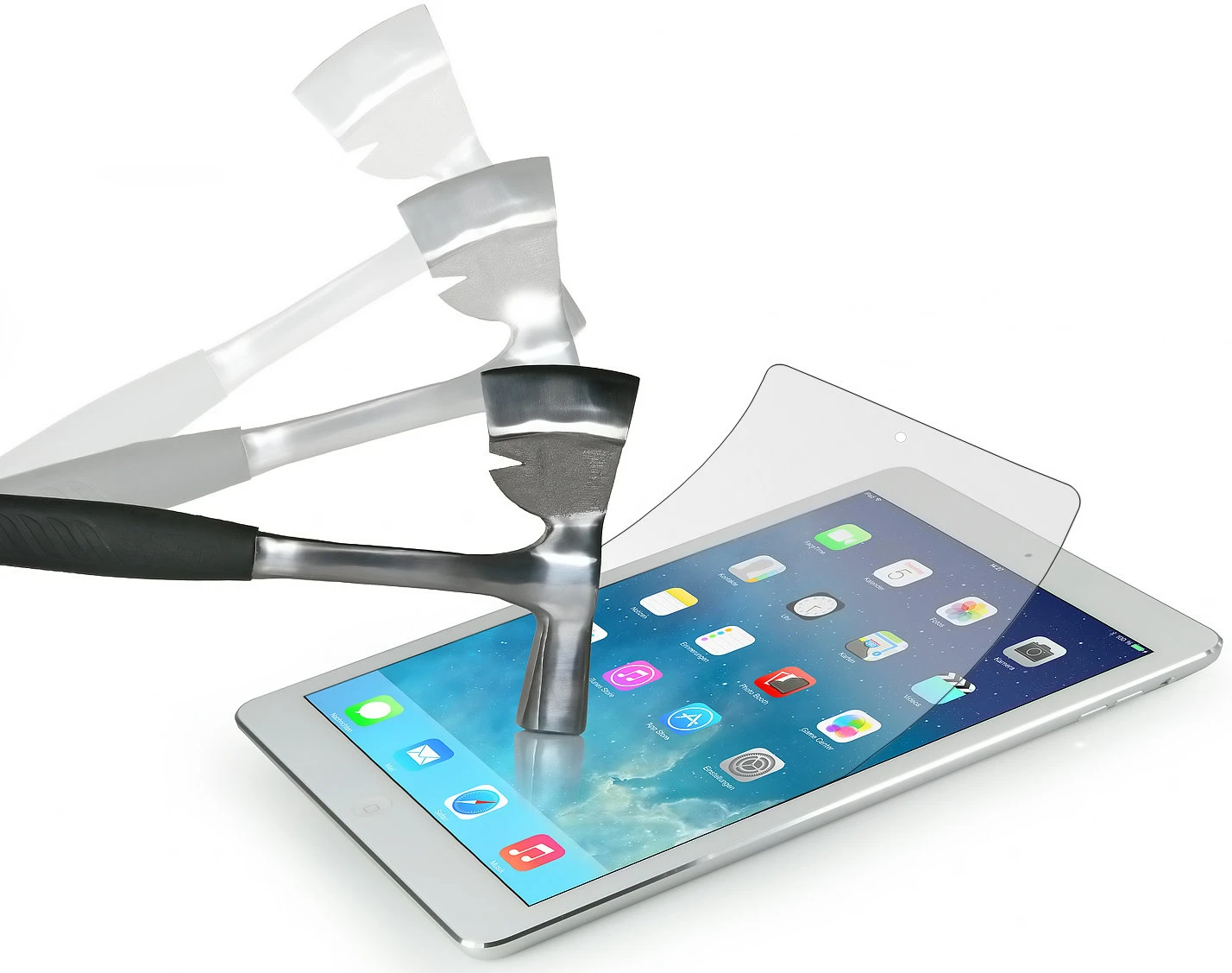 StilGut - Displayschutzfolie "Panzerglas" Für IPad Air & IPad Air 2 5 StilGut - Displayschutzfolie "Panzerglas" Für IPad Air & IPad Air 2 – Bild 5