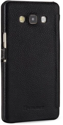 StilGut - Handyhülle Für Galaxy A7 "Book Type" Mit Clip -Outlet STILGUT Store galaxy a7 bt mc schw 05