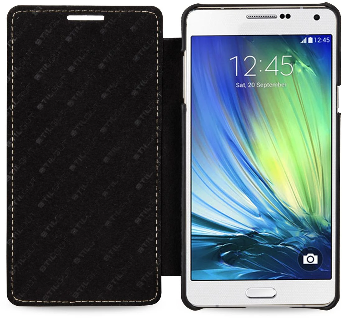 StilGut - Handyhülle Für Galaxy A7 "Book Type" Ohne Clip 2 StilGut - Handyhülle Für Galaxy A7 "Book Type" Ohne Clip – Bild 2