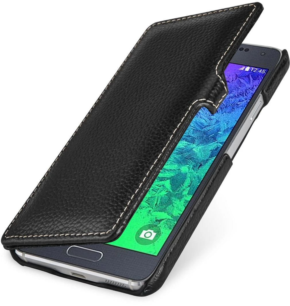 StilGut - Handyhülle Für Samsung Galaxy Alpha "Book Type" Mit Clip 6 StilGut - Handyhülle Für Samsung Galaxy Alpha "Book Type" Mit Clip – Bild 6