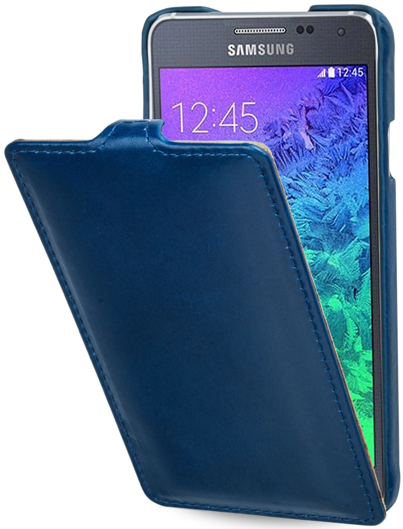 StilGut - Handyhülle Für Samsung Galaxy Alpha "UltraSlim" Aus Leder 12 StilGut - Handyhülle Für Samsung Galaxy Alpha "UltraSlim" Aus Leder – Bild 12
